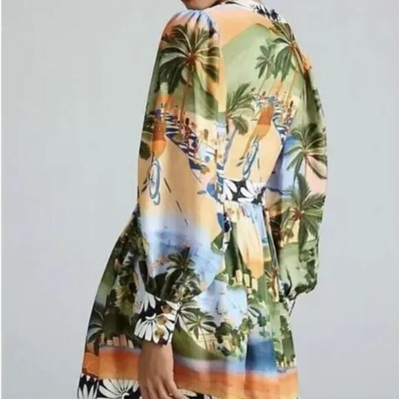 NWT Carioca Lenzing Ecovero Viscose Mini Dress in sz M - Picture 3 of 11